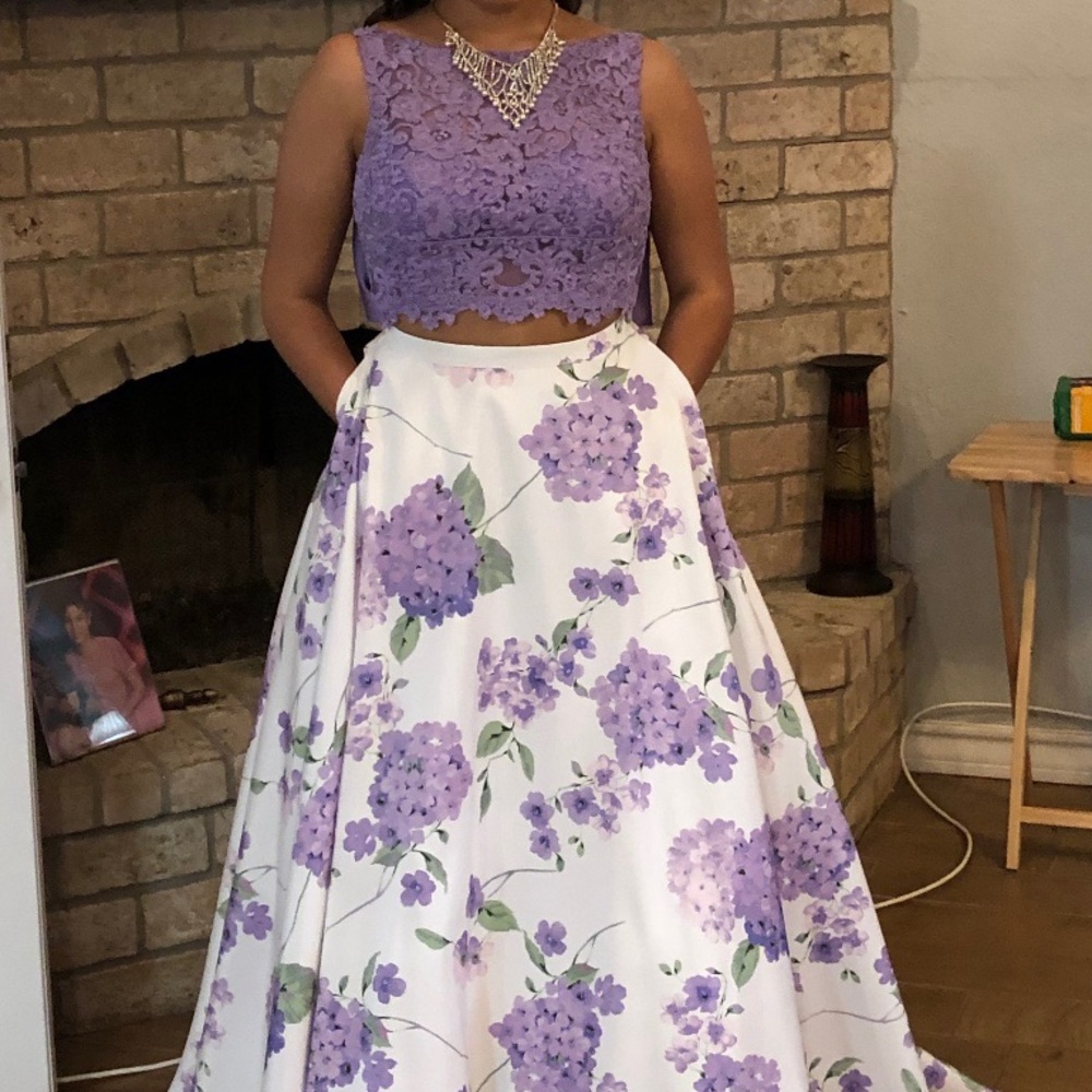 2 piece prom dress